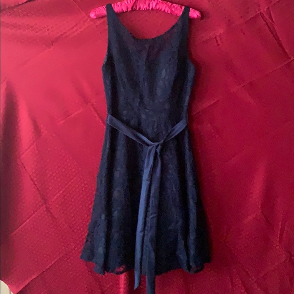 Navy blue lace dress
